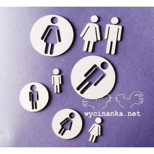 Tekturka Wycinanka Piktogramy - Postacie w kołach, 8szt